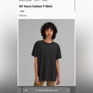 Lululemon All yours tee